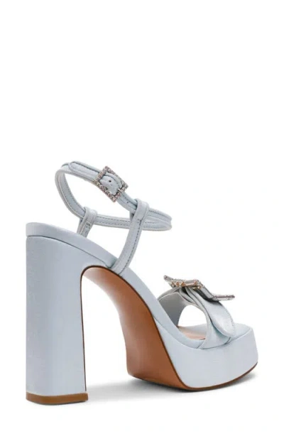 Steve Madden Liandra Ankle Strap Platform Sandal In Blue