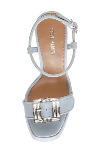 Steve Madden Liandra Ankle Strap Platform Sandal In Blue