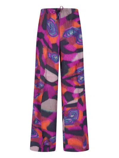 Dries Van Noten Puvis Long Drawstring Pants In Multi