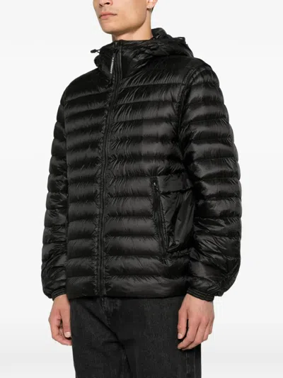C.p. Company D.d. Shell Google Down Jacket In Black