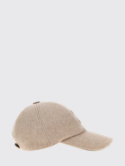 Max Mara Camel Monogram Baseball Cap In Neutral