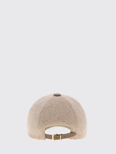 Max Mara Camel Monogram Baseball Cap In Neutral