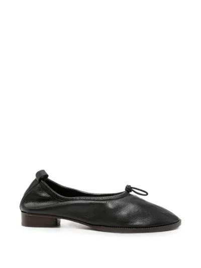 Hereu Puntera R Mid Bow-detail Flat Pumps In Black