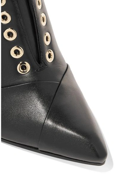 Shop Lanvin Leather Wedge Ankle Boots