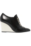 LANVIN Leather wedge ankle boots