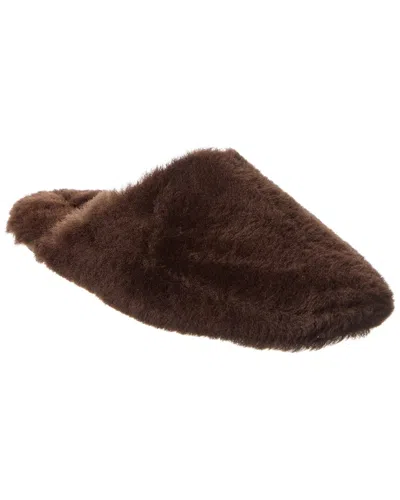 Aeyde Rega Shearling Mule In Brown