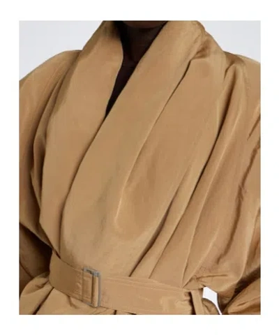 Magda Butrym Belted Technical Jacket In Brown