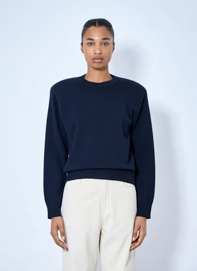 Rohe Fine-knit Long-sleeve Sweater In Blue