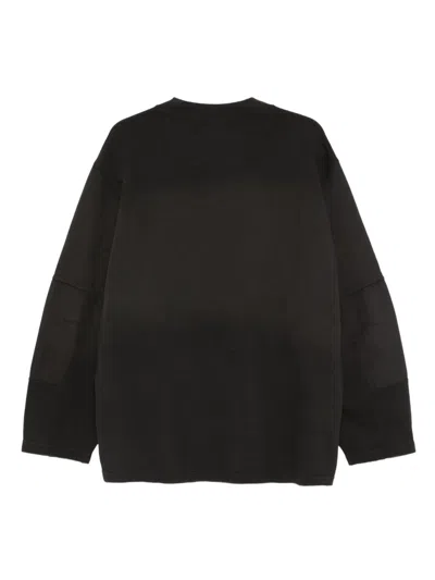 And Wander Flap-pocket Sweatshirt In Black