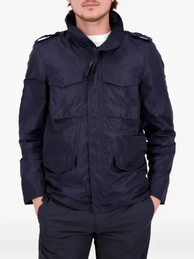 Aspesi Mini Field Down Jacket In Blue
