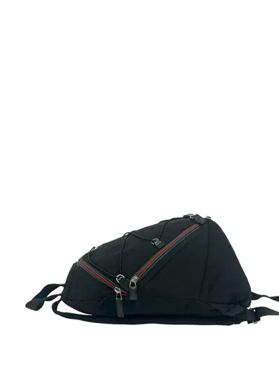 Pre-owned Gucci 2000-2015 Nylon Backpack In Black