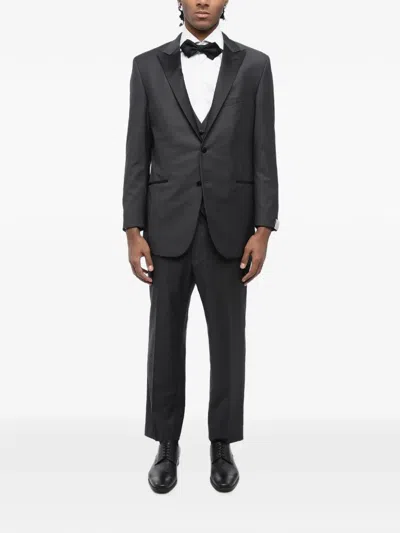 Corneliani Single-breasted Suit In Gray
