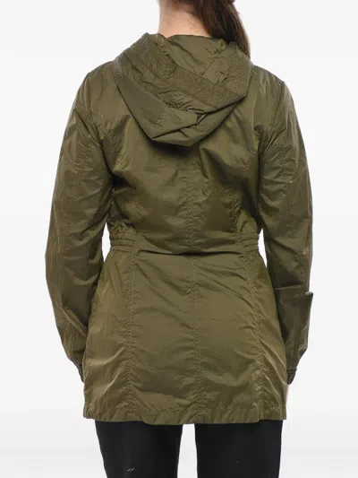 Woolrich Quilted Drawstring Jacket In Green