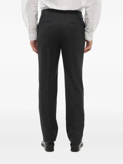 Corneliani Pressed-crease Trousers In Black
