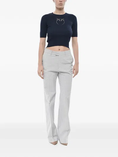 Berwich Stripe-pattern Trousers In Gray