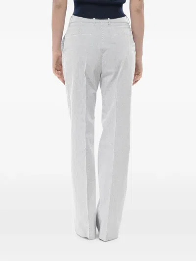 Berwich Stripe-pattern Trousers In Gray