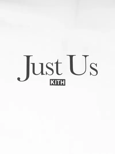 Kith Just Us Slogan-print T-shirt In White