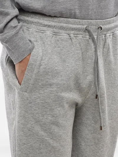 Corneliani Elasticated-drawstring Track Shorts In Gray