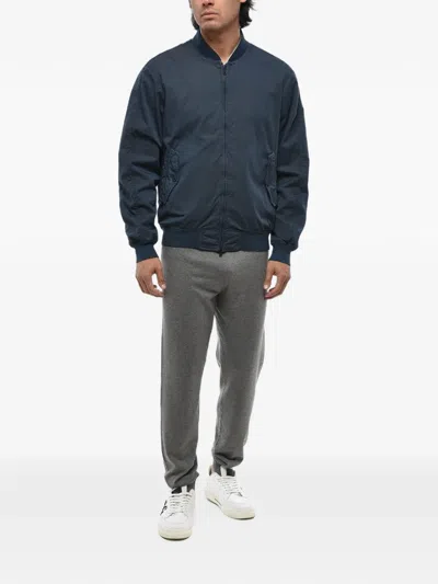 Corneliani Zip-up Bomber Jacket In Blue