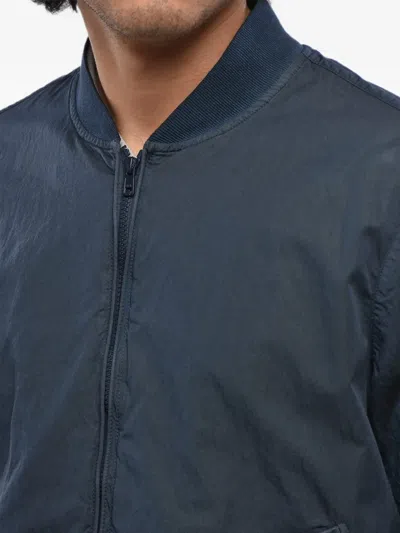 Corneliani Zip-up Bomber Jacket In Blue