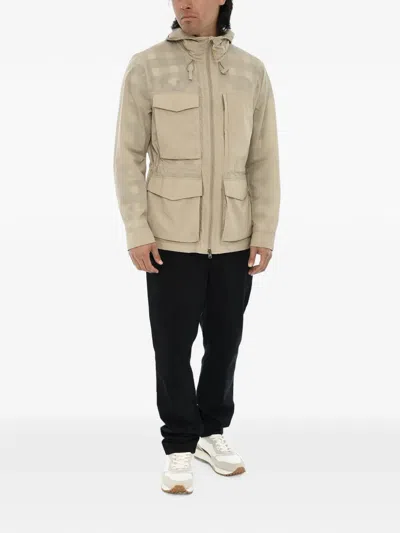 Woolrich Hooded Drawstring Utility Jacket In Multi