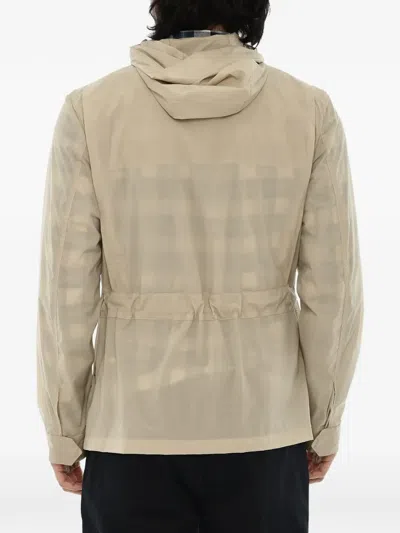 Woolrich Hooded Drawstring Utility Jacket In Multi