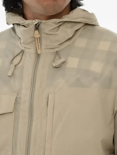 Woolrich Hooded Drawstring Utility Jacket In Multi