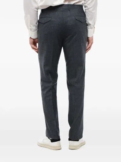 Corneliani Leader Flap-pocket Trousers In Gray