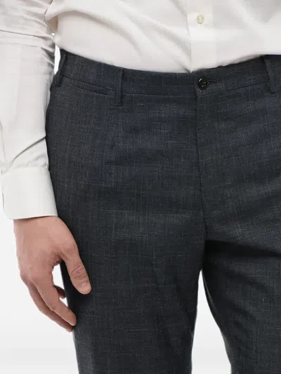 Corneliani Leader Flap-pocket Trousers In Gray