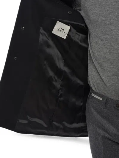 Corneliani Single-breasted Concealed-button Coat In Black
