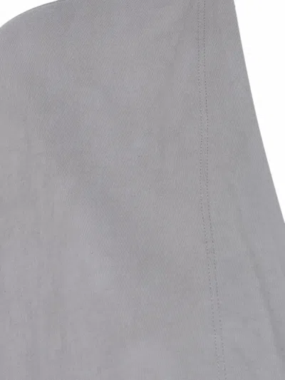 Ziggy Chen Collarless Jersey T-shirt In Gray