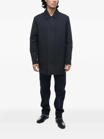 Corneliani Hidden-button Overshirt In Black