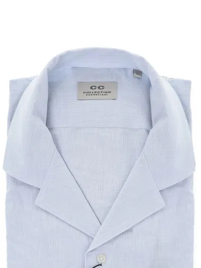 Corneliani Stripe-pattern Shirt In Blue