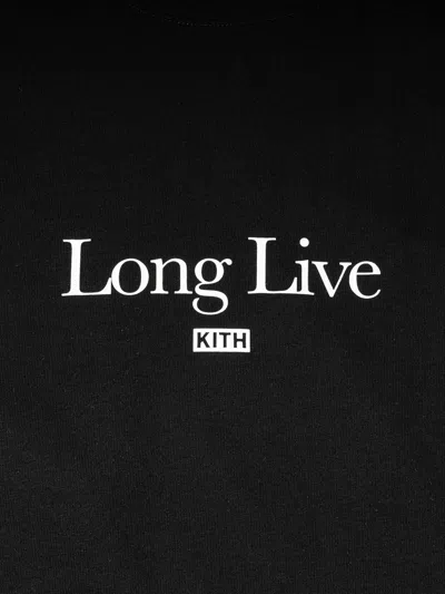 Kith "long Live" T-shirt In Black