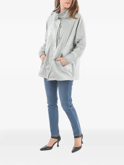 Woolrich Dauphine Over Drawstring Jacket In Gray