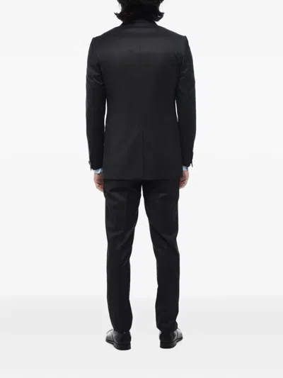 Corneliani Single-breasted Suit In Black