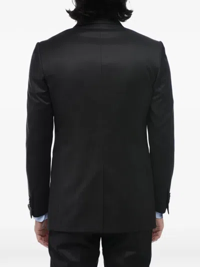 Corneliani Single-breasted Suit In Black
