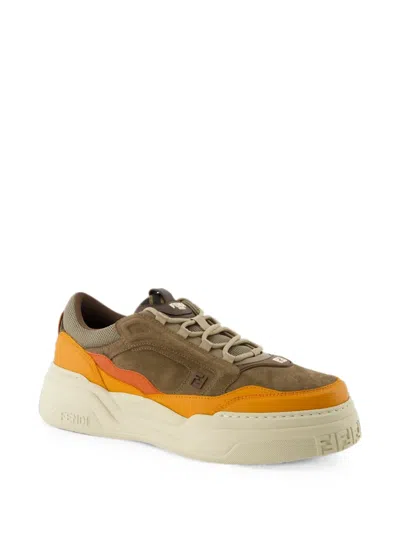 Fendi Force Ff-logo Sneakers In Multi