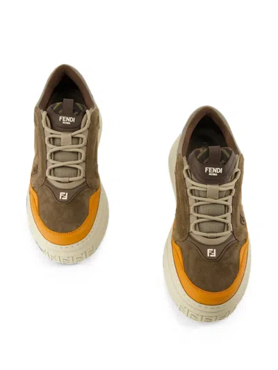 Fendi Force Ff-logo Sneakers In Multi