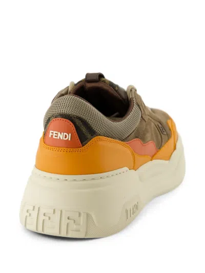 Fendi Force Ff-logo Sneakers In Multi