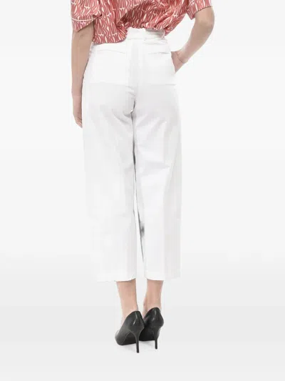 Ql2 Flat-front Chino Trousers In Metallic