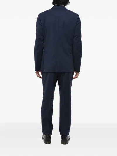 Corneliani Double-breasted Peak-lapel Suit In Blue