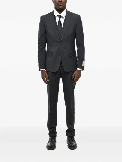 Corneliani Single-breasted Suit In Gray