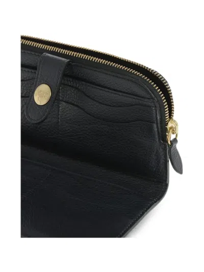 Il Bisonte Hammered Leather Wallet In Black