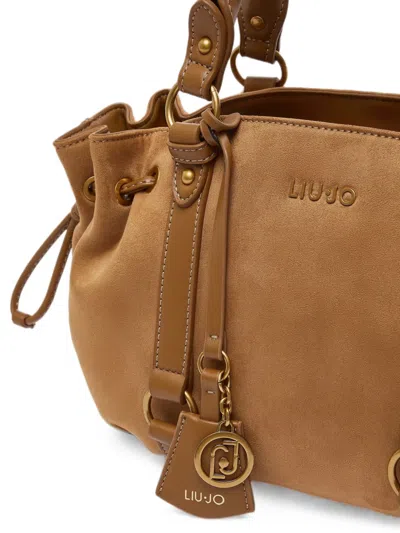Liu •jo Small Drawstring Bag In Brown