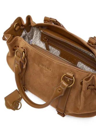 Liu •jo Small Drawstring Bag In Brown