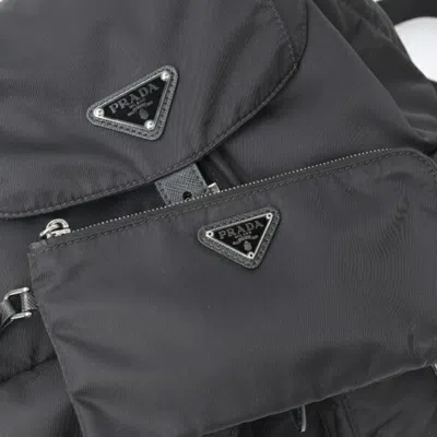 Pre-owned Prada Black Fabric Backpack ()