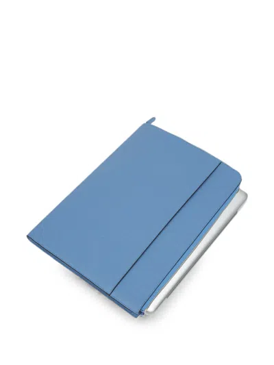 Smythson 파나마 노트북 케이스 In Blue