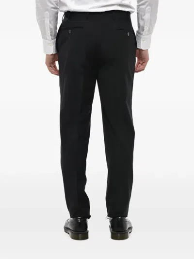 Corneliani Virgin Wool Trousers In Black