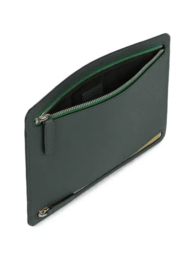 Smythson 파나마 멀티 지퍼 케이스 In Gray